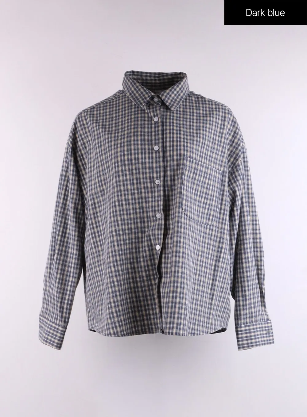 Oversized Checkered Shirt CF401