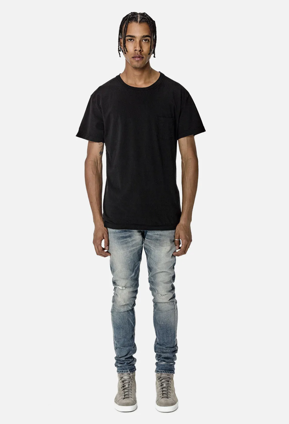 Oversized Pocket Tee / Black