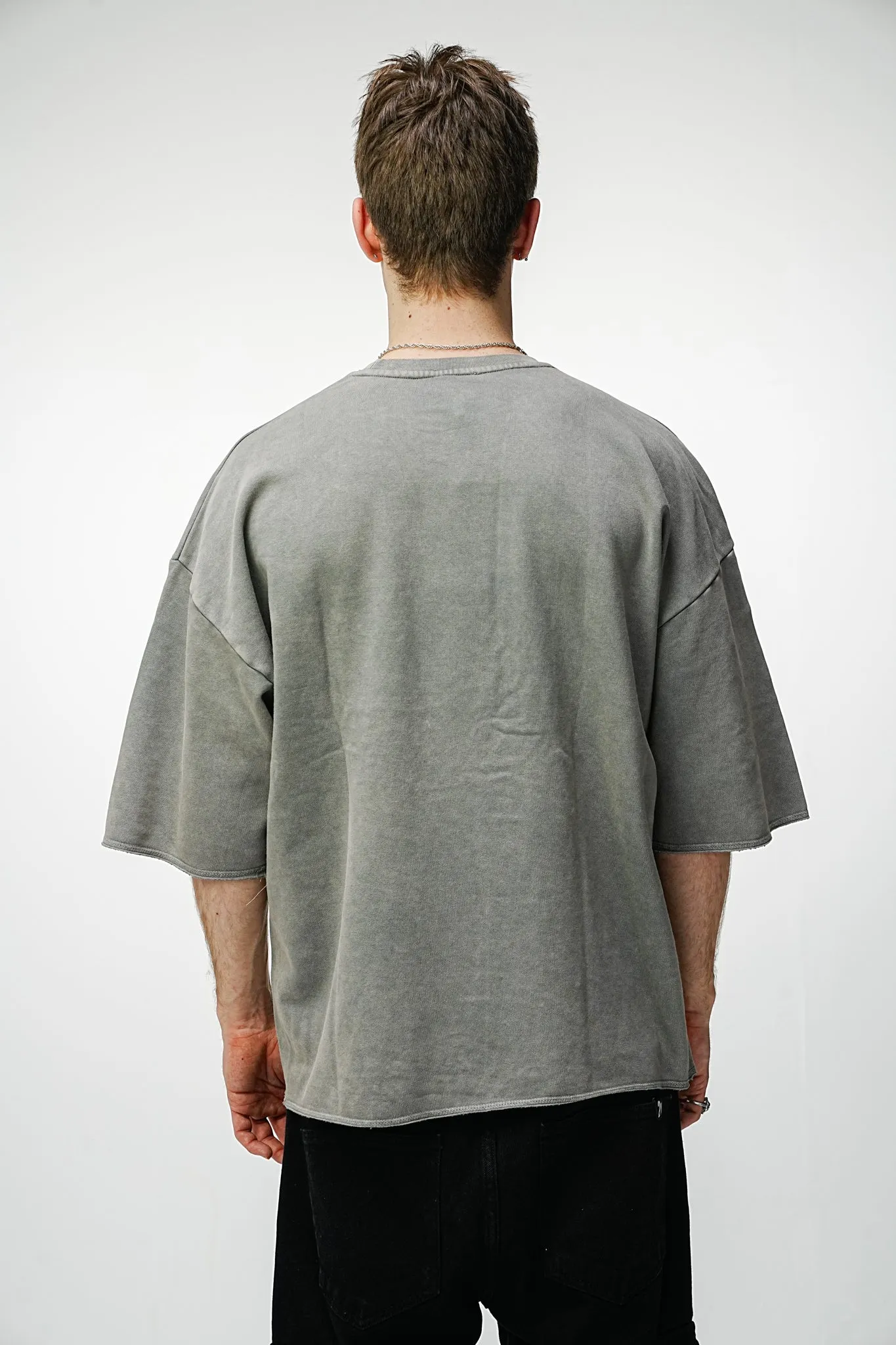 Oversized Tee - Washed Grey