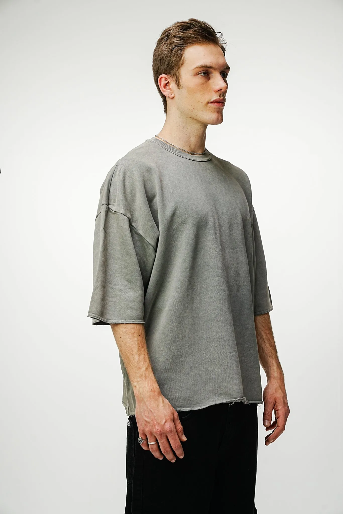 Oversized Tee - Washed Grey