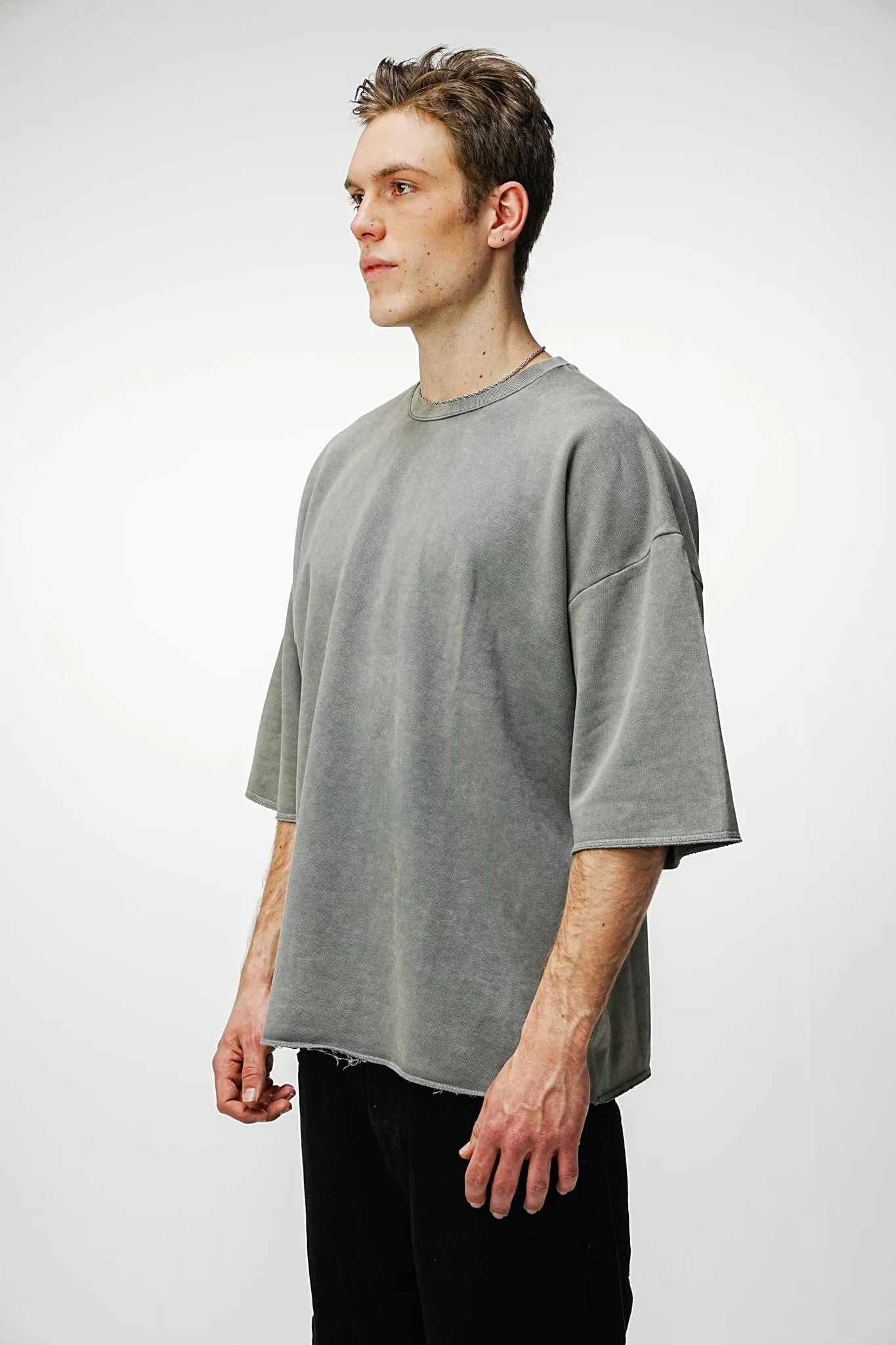 Oversized Tee - Washed Grey