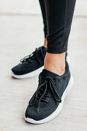 Pamier Black Fly Knit Sneaker