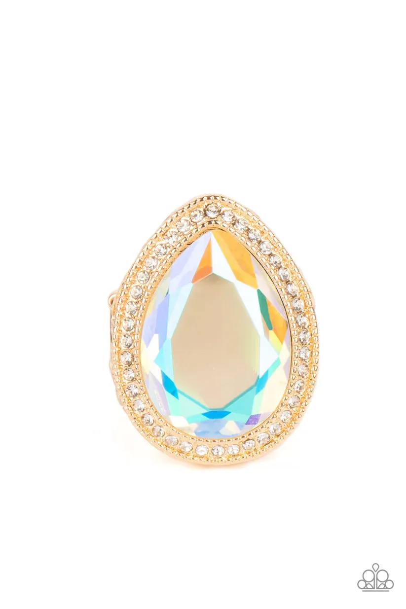 Paparazzi Illuminated Icon Gold Ring