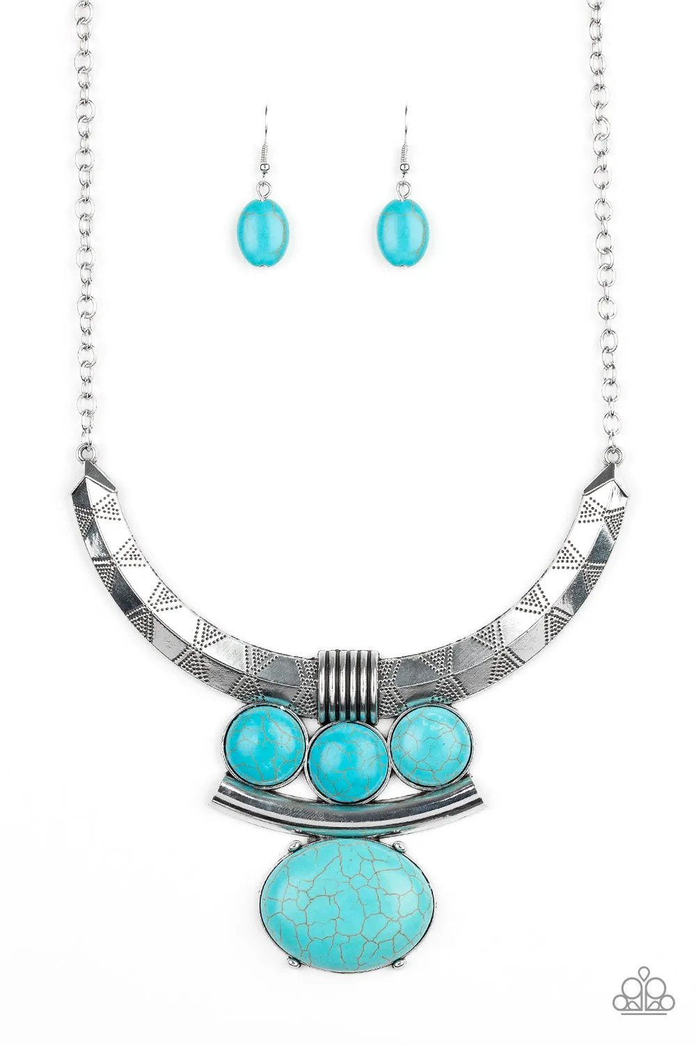 Paparazzi Necklace ~ Commander In CHIEFETTE - Blue