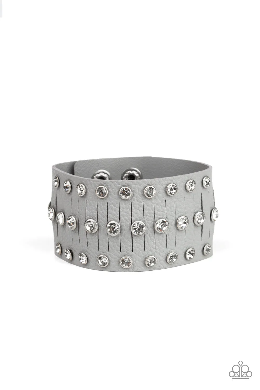 Paparazzi Now Taking The Stage Silver Wrap Bracelet