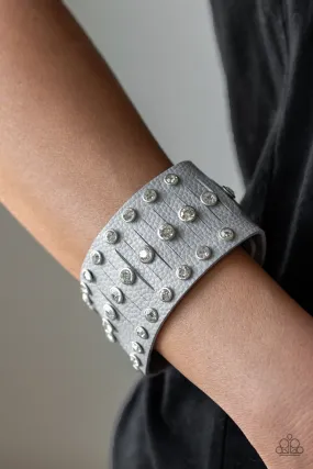 Paparazzi Now Taking The Stage Silver Wrap Bracelet