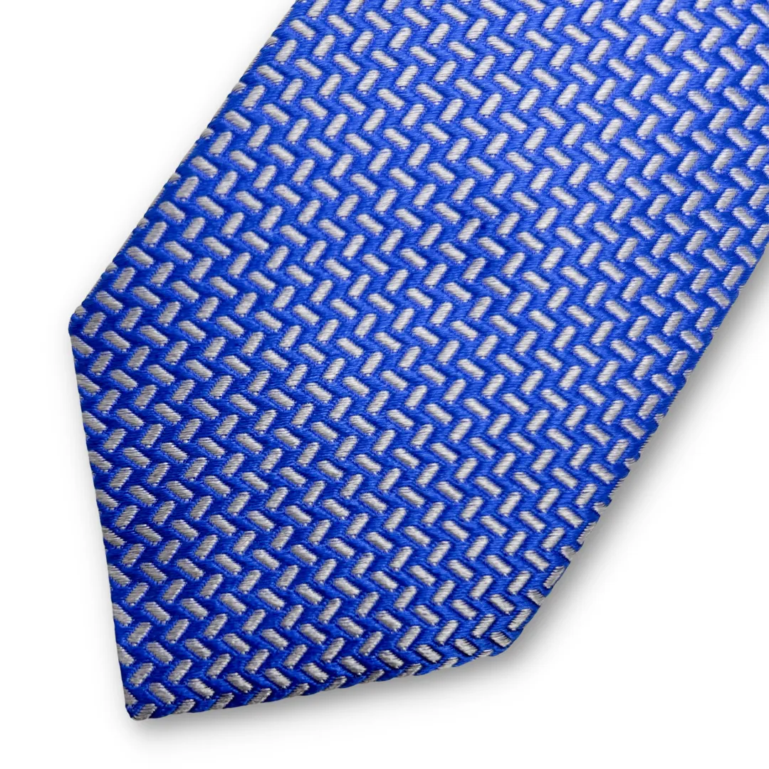 Paul Lawrence Boys Italian Silk Tie _Blue 105-1