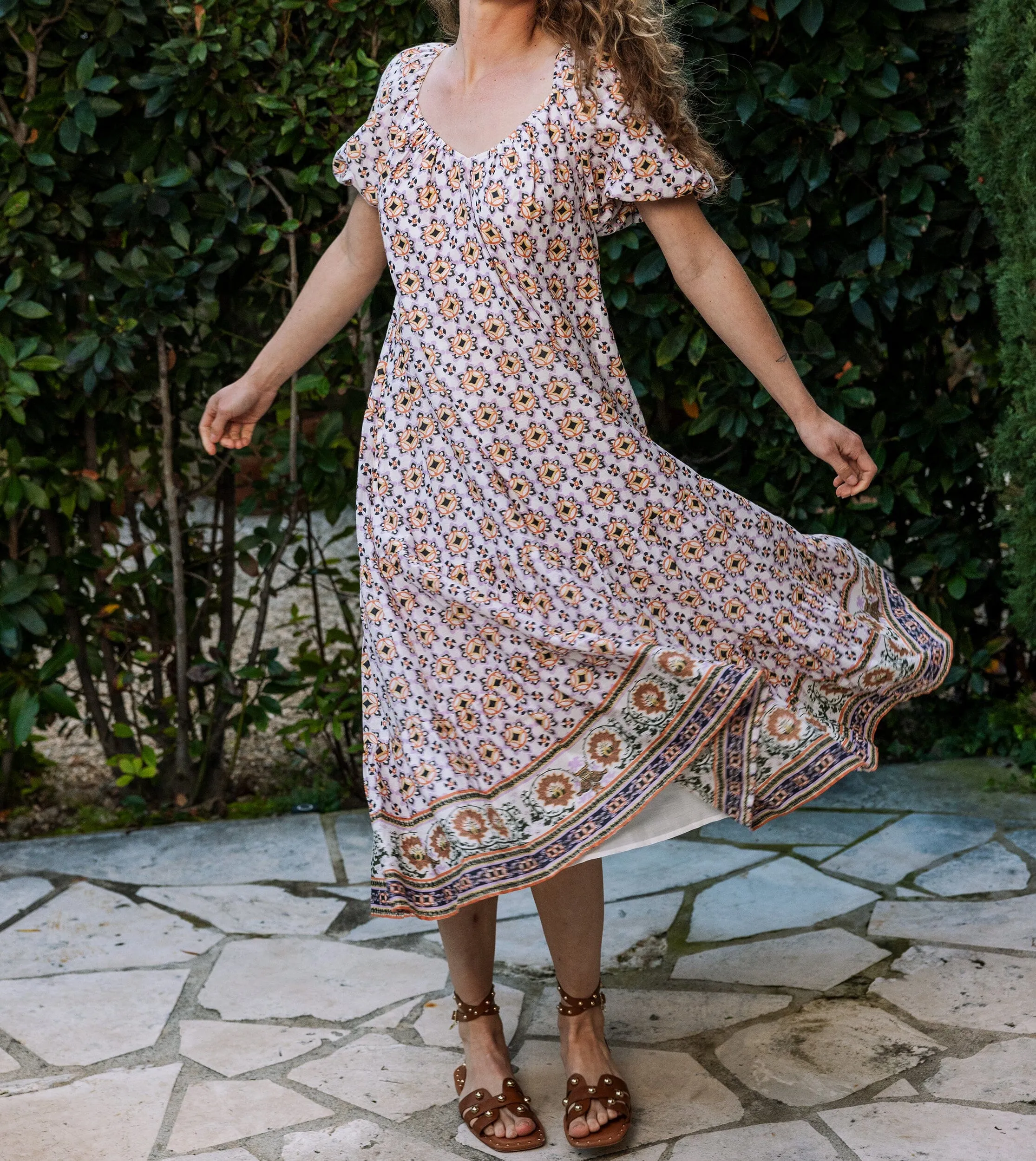 Paula Midi Dress | Marrakesh