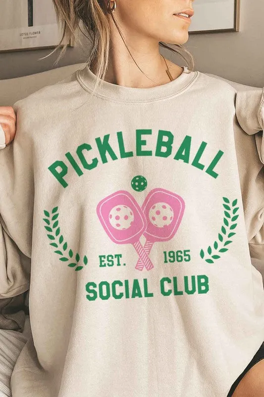 PICKLEBALL SOCIAL CLUB OVERSIZED SWEATSHIRT