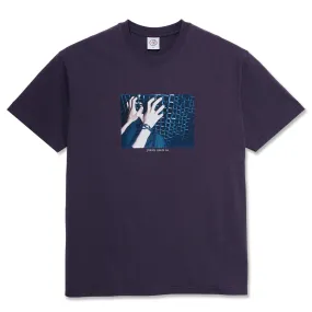 Polar Skate Co Caged Hands Tee Dark Violet