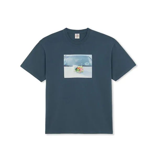 Polar Skate Co. Dead Flowers Tee Grey Blue