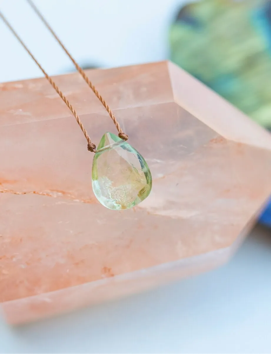 Prasiolite Luxe Necklace for I Love You