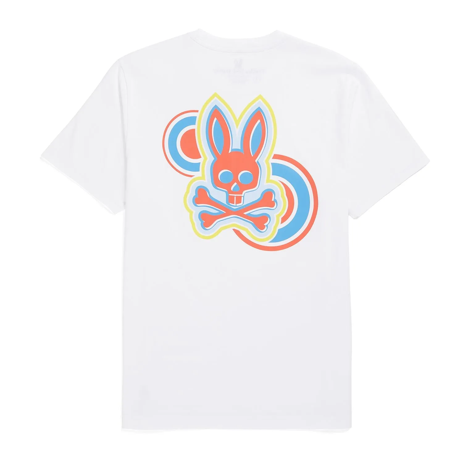 Psycho Bunny Mens Big Bunny Graphic Tee - White