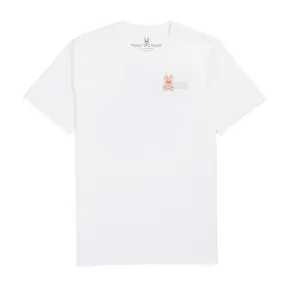 Psycho Bunny Mens Big Bunny Graphic Tee - White