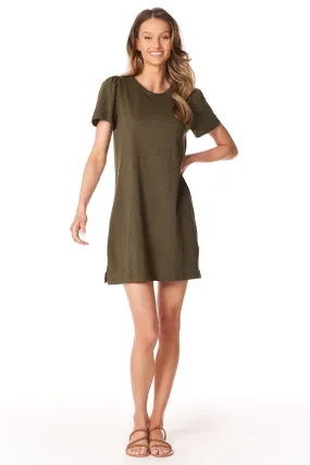 PUFF SLEEVE T-SHIRT DRESS