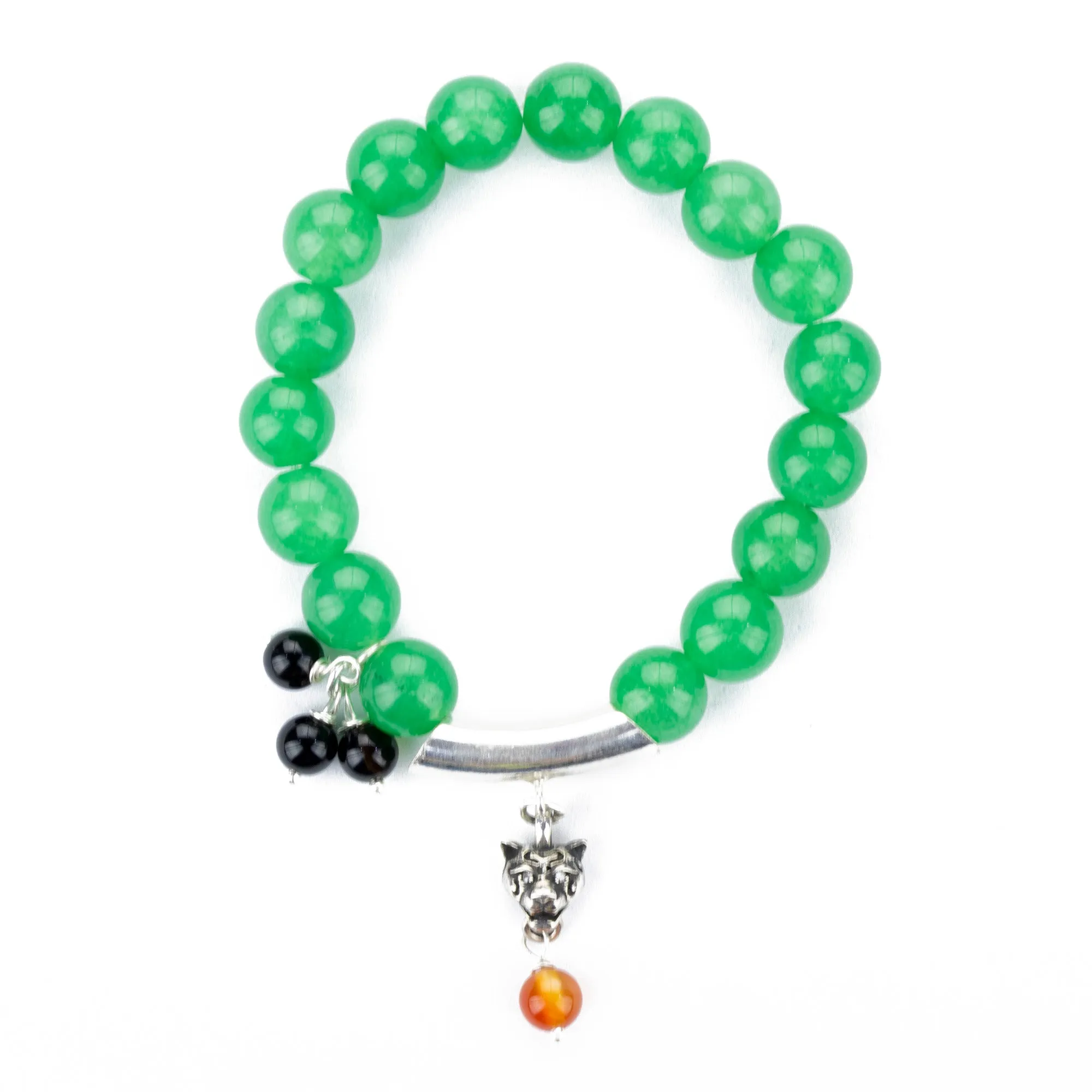 Pulsera Jaguar Jadeita y Onix