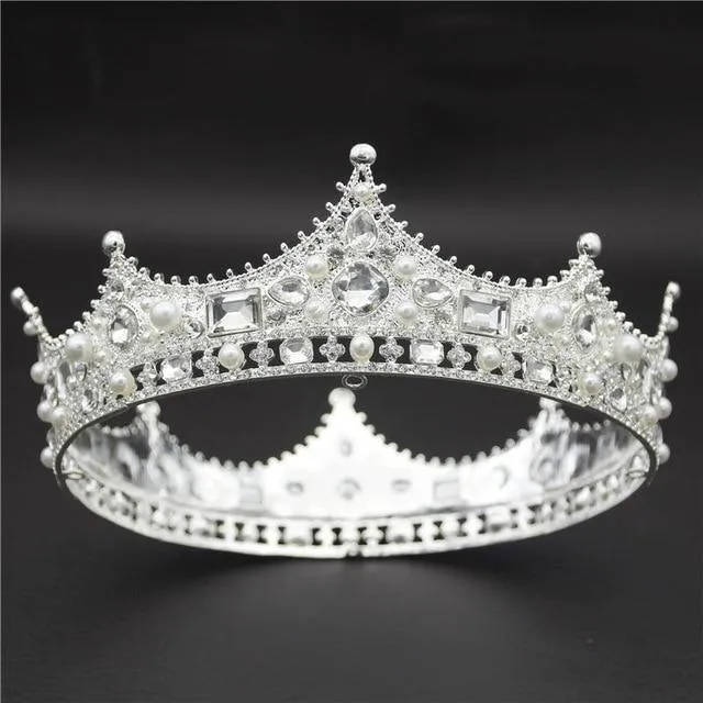 Queen & King Tiara Crown for Prom or Wedding