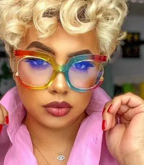 Rainbow Oversized Glasses