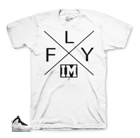 Retro 10 I'm Back Shirt - I'm Fly - White