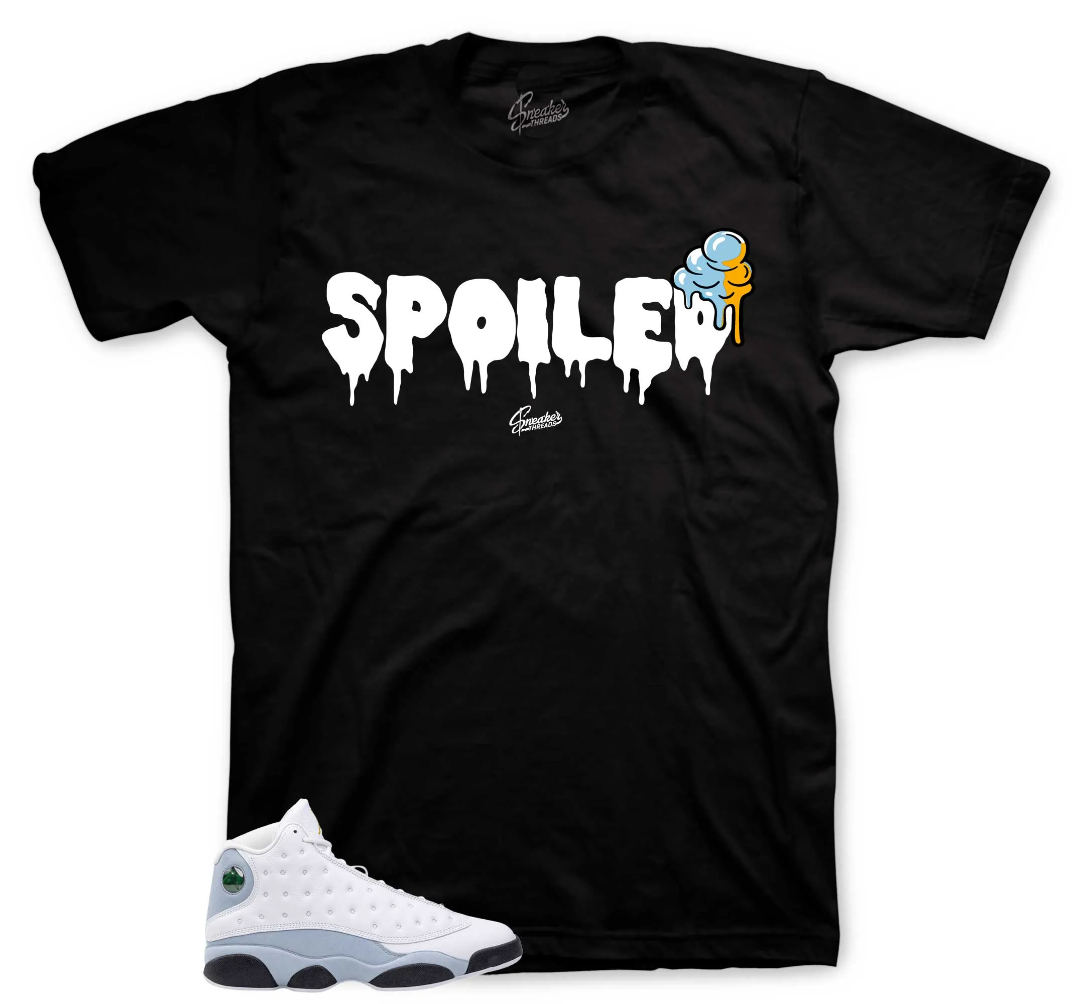 Retro 13 Blue Grey Spoiled Shirt