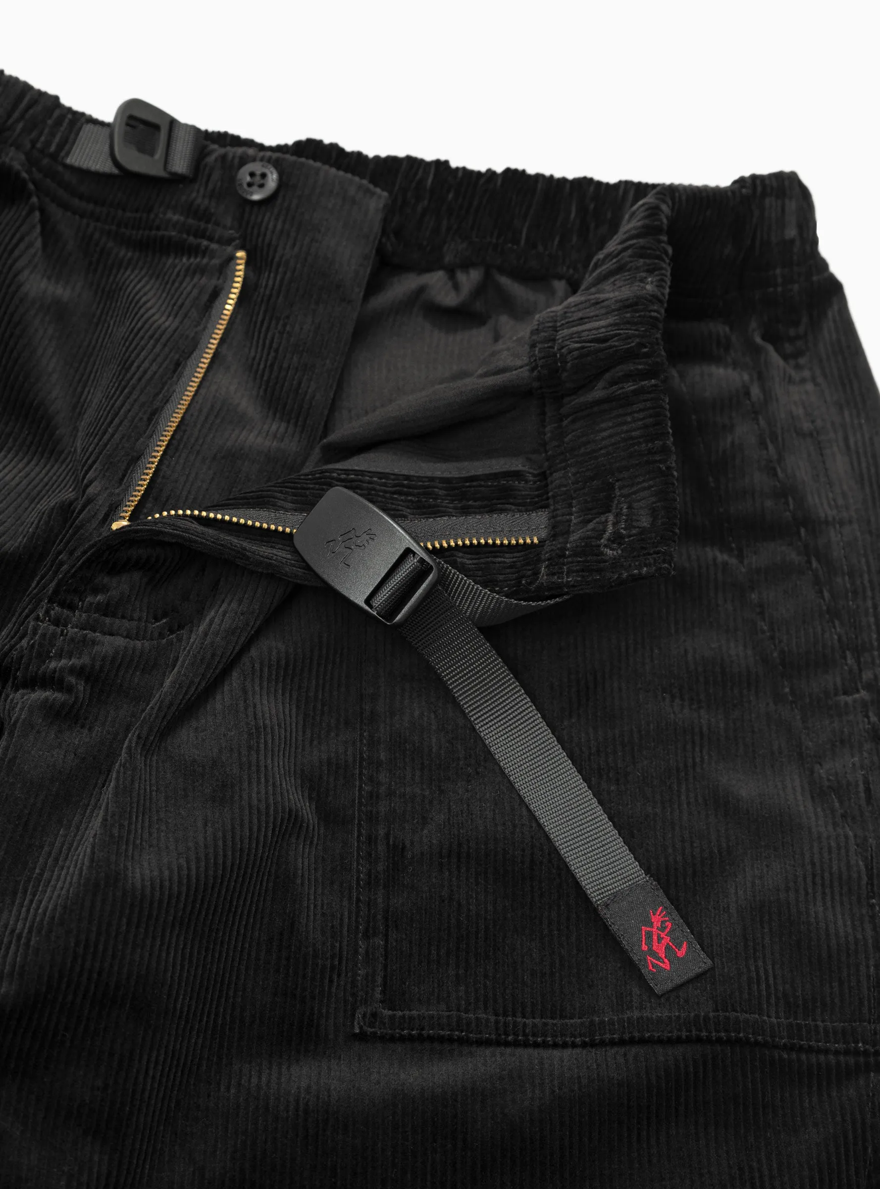 Ridge Loose Tapered Corduroy Trousers Black