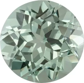 Round Cut Lab Created Green Sapphire Gemstone