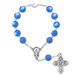 Royal Blue Auto Rosary