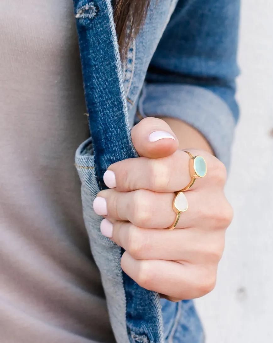 SALE Hampton Pink Chalcedony Silver Ring *As Seen On The Bachelorette*