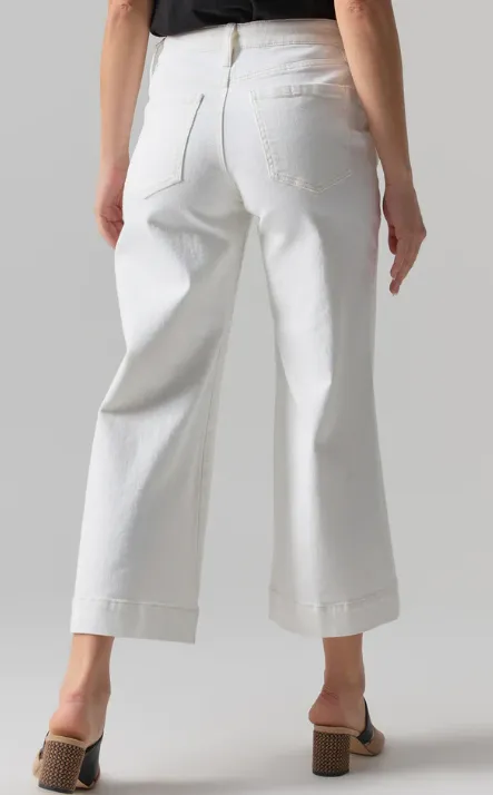 Sanctuary Culotte Crop Pant in Chalk