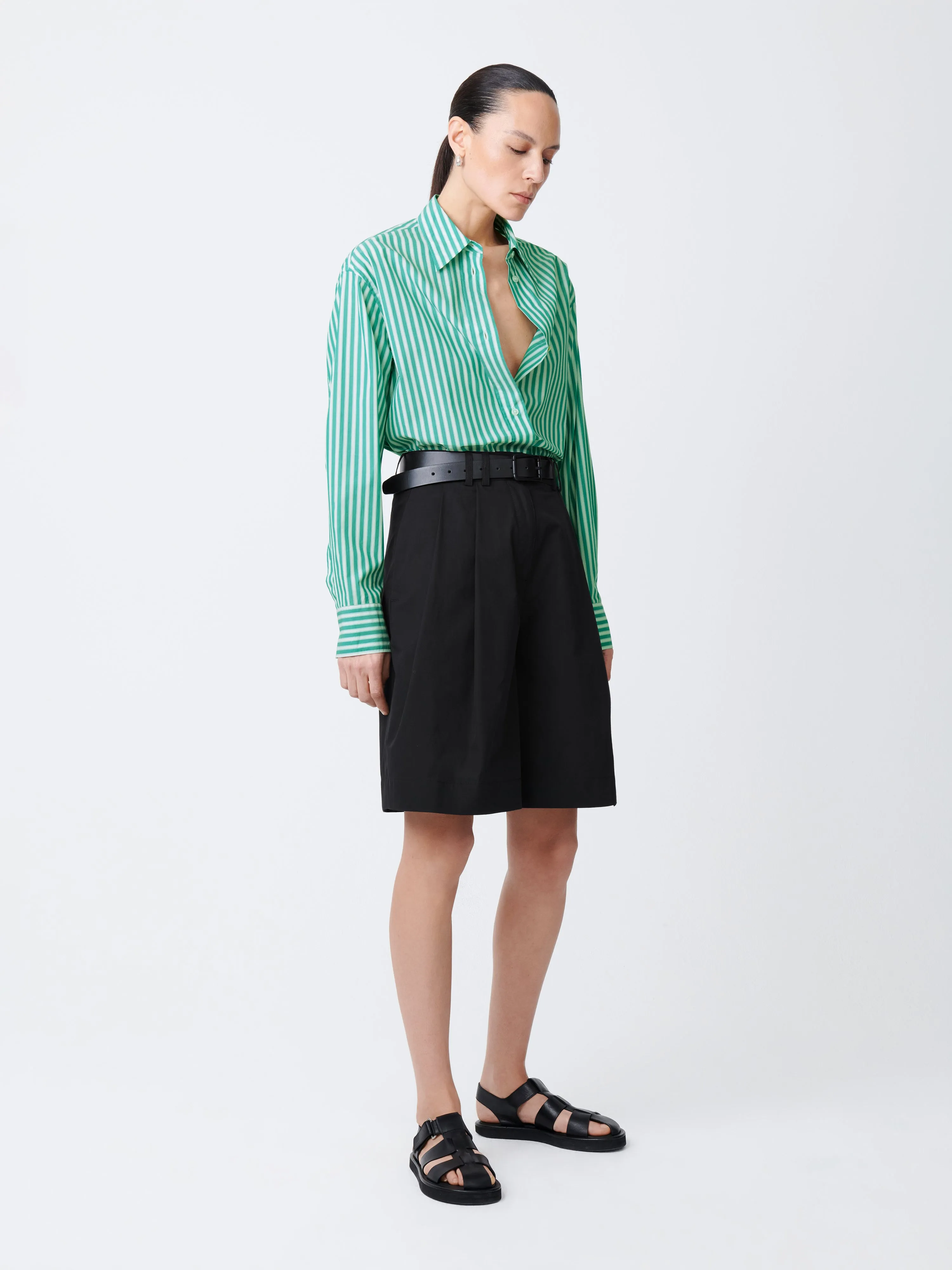 Santos Shirt in Stripe Green