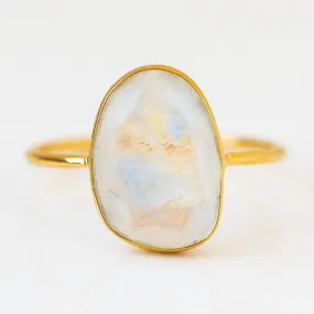 Selena Slice Ring in Moonstone