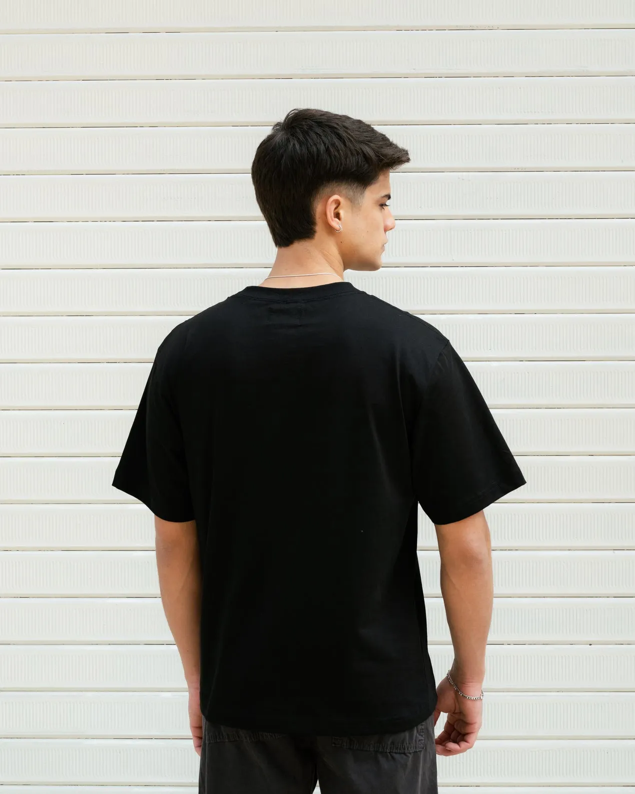 Semi Boxy Tee 20/1 - Negro