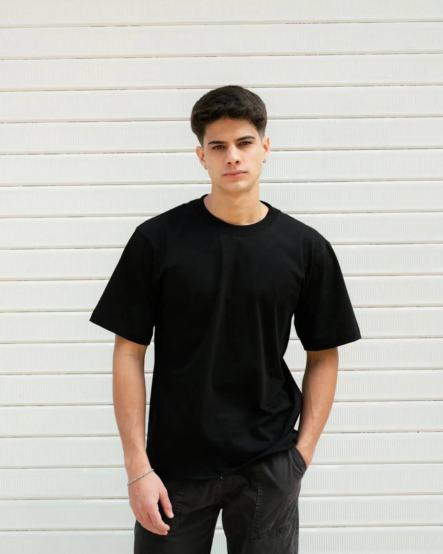 Semi Boxy Tee 20/1 - Negro