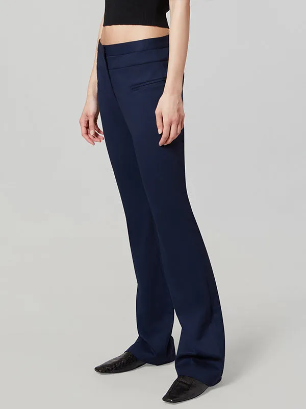 Serge Pant in Berry Blue