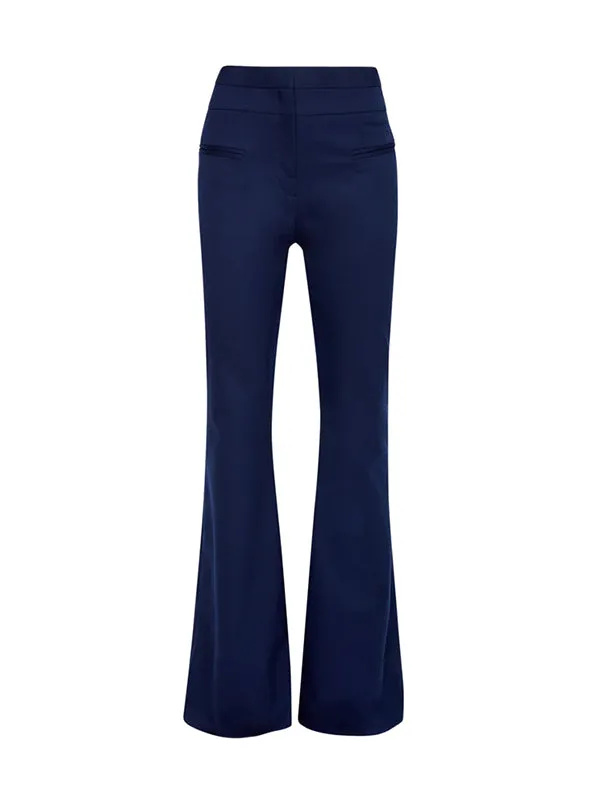 Serge Pant in Berry Blue