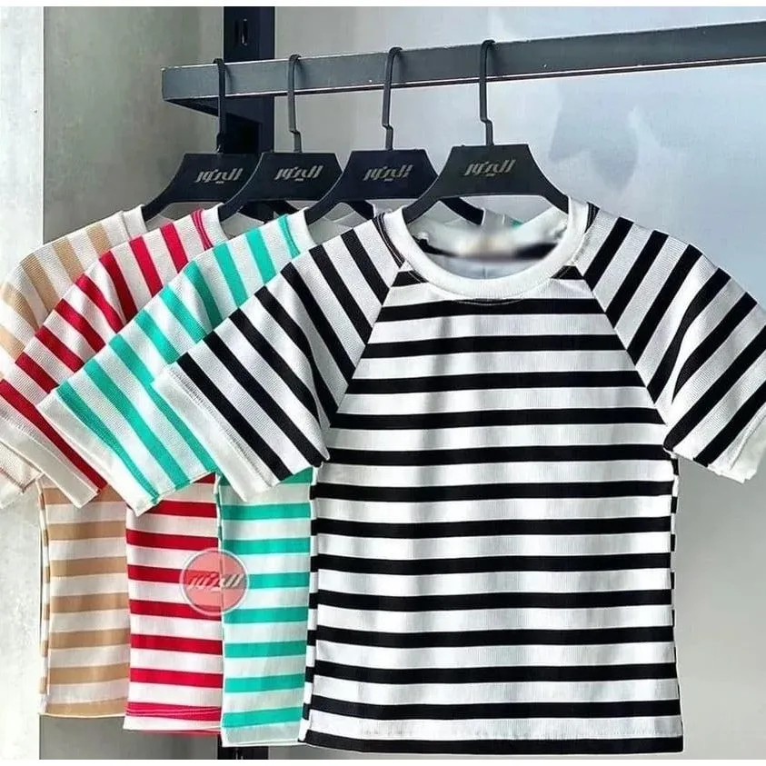 Short Sleeve Striped Top