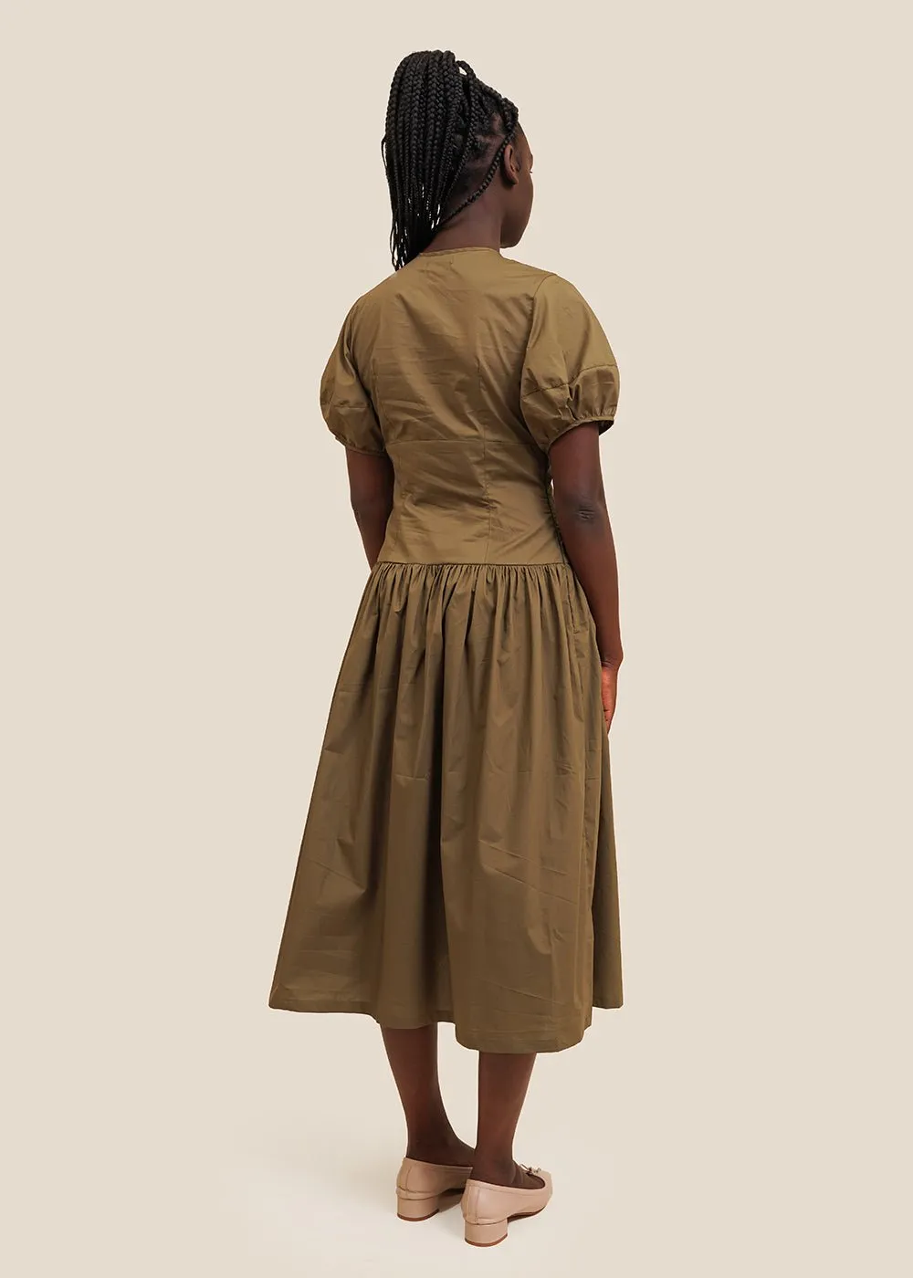 Smoked Olive Drea Dress