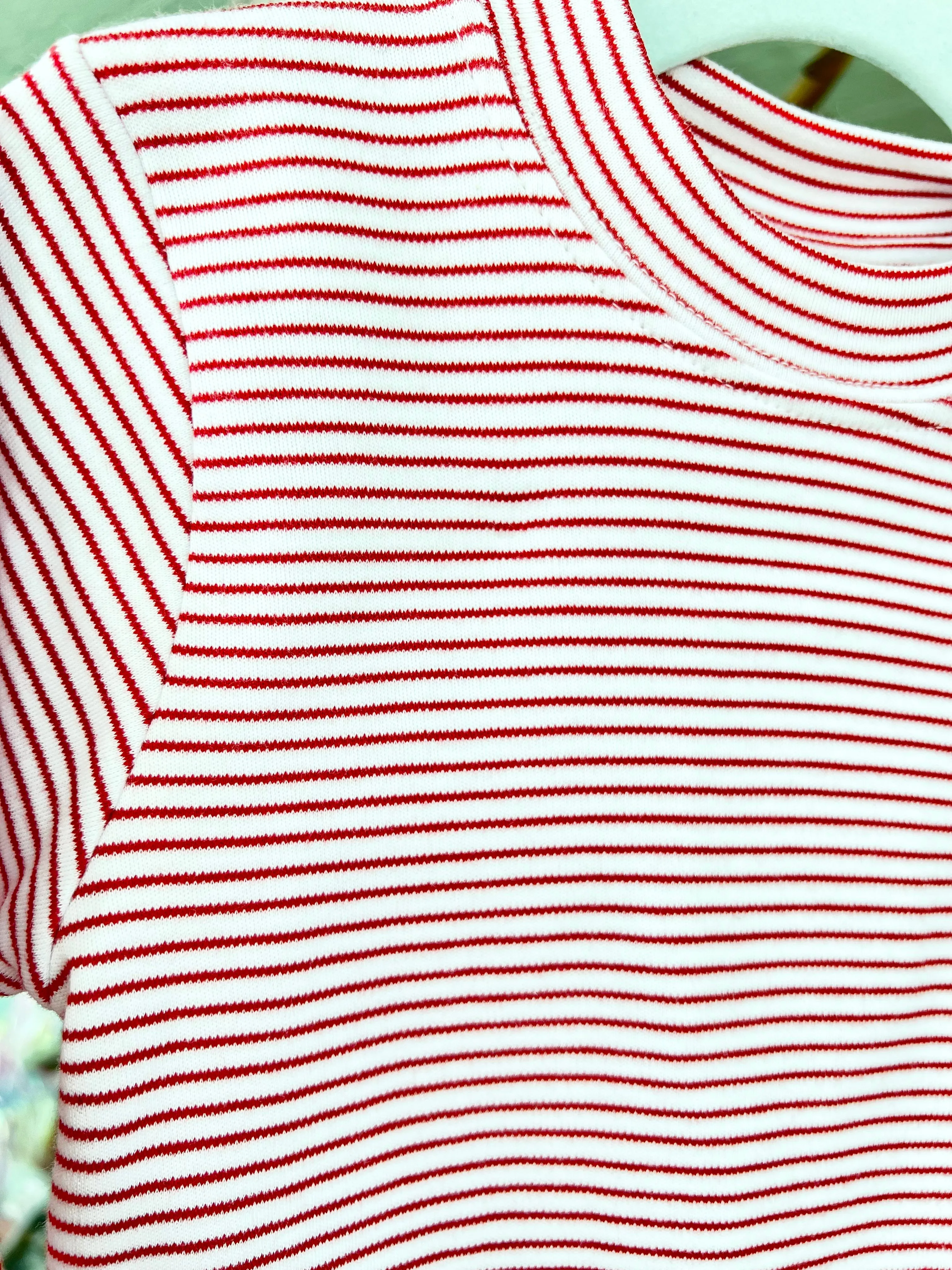 Squiggles - Tee- Red Stripe