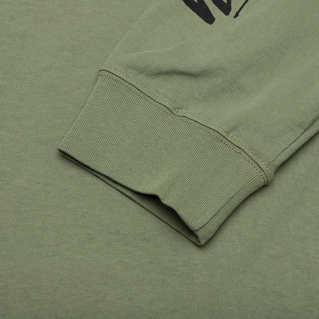 Stacked Pigment Dyed L/S Tee - Artichoke