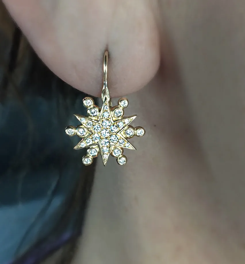 StarBurst Diamond Earrings