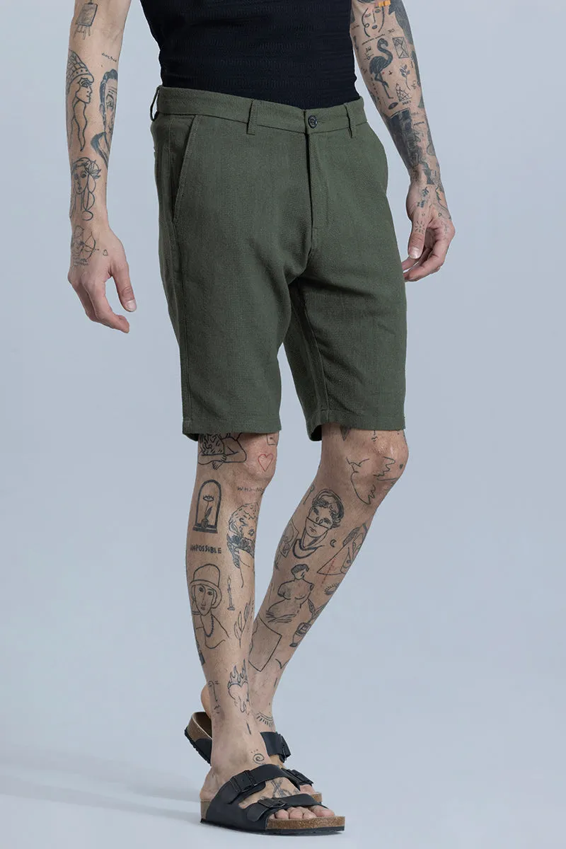 Streamlined Olive Shorts