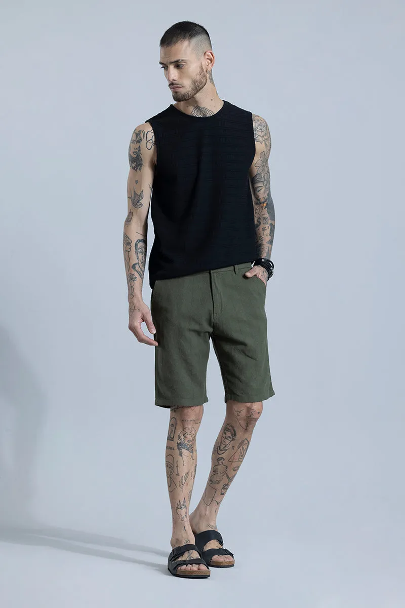 Streamlined Olive Shorts