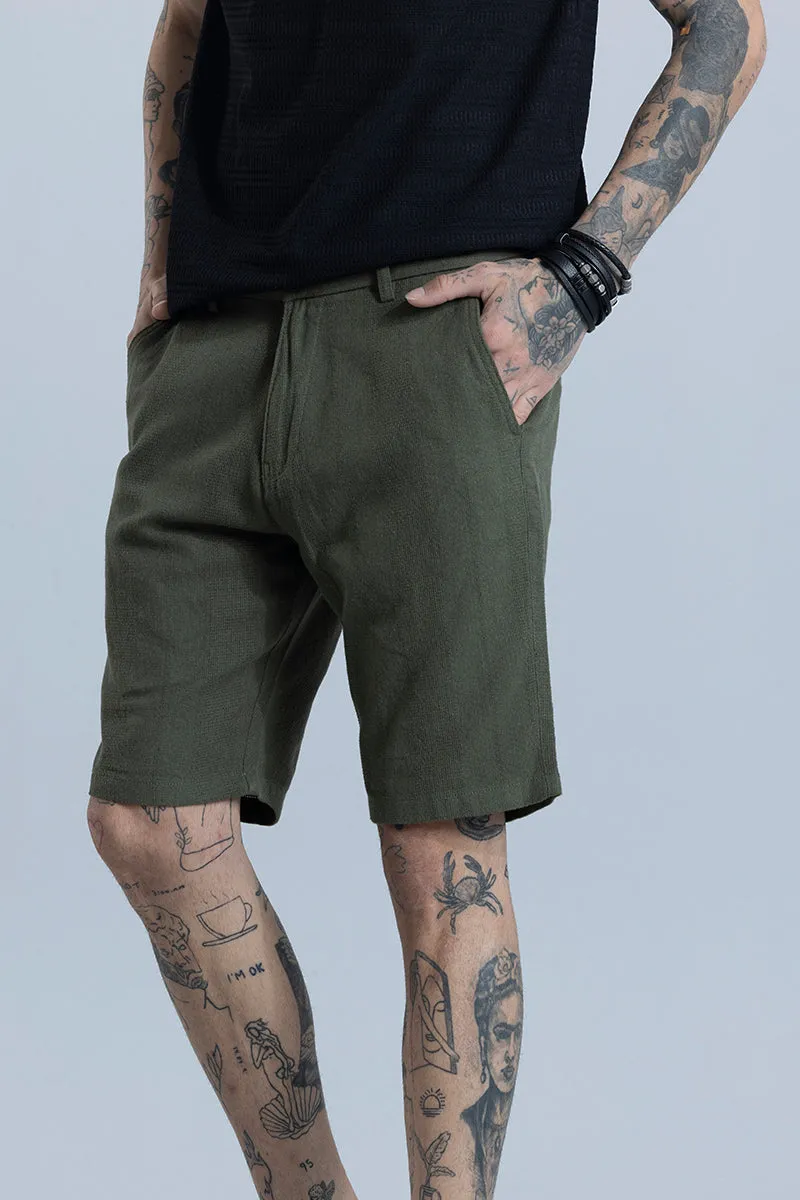 Streamlined Olive Shorts