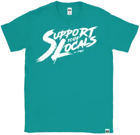 Support Your Locals Logo t-shirt - Jade