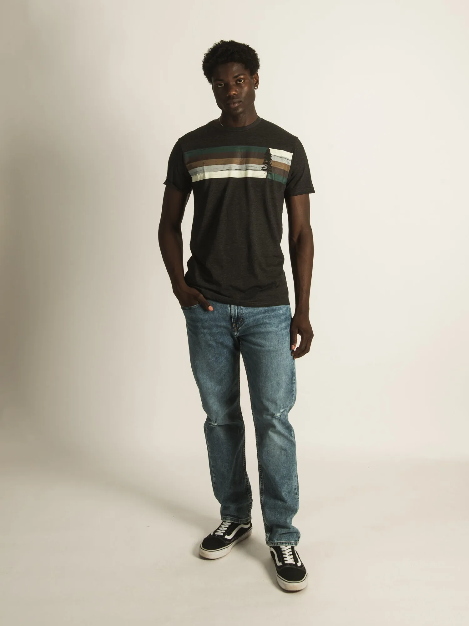 TENTREE SPRUCE STRIPE T-SHIRT