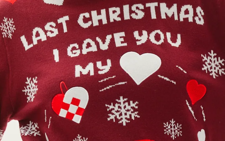 The Christmas Heart Sweater - Dame