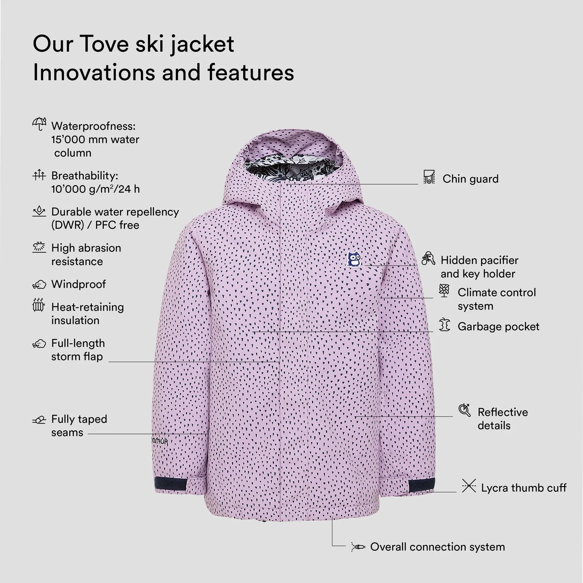 Tove snow jacket "Tittles"