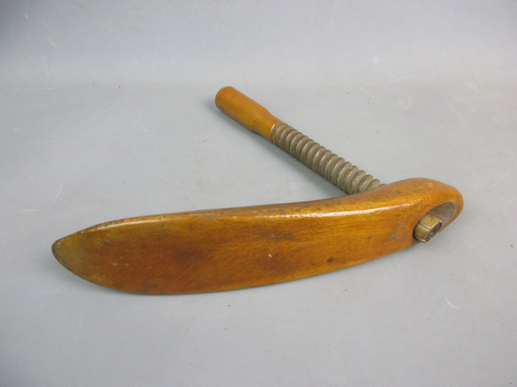 Treen Wood Cobblers Shoe Last Antique Edwardian c1910