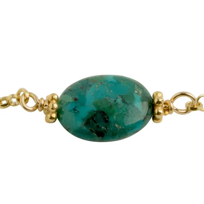 Turquoise Blue Stone Bracelet