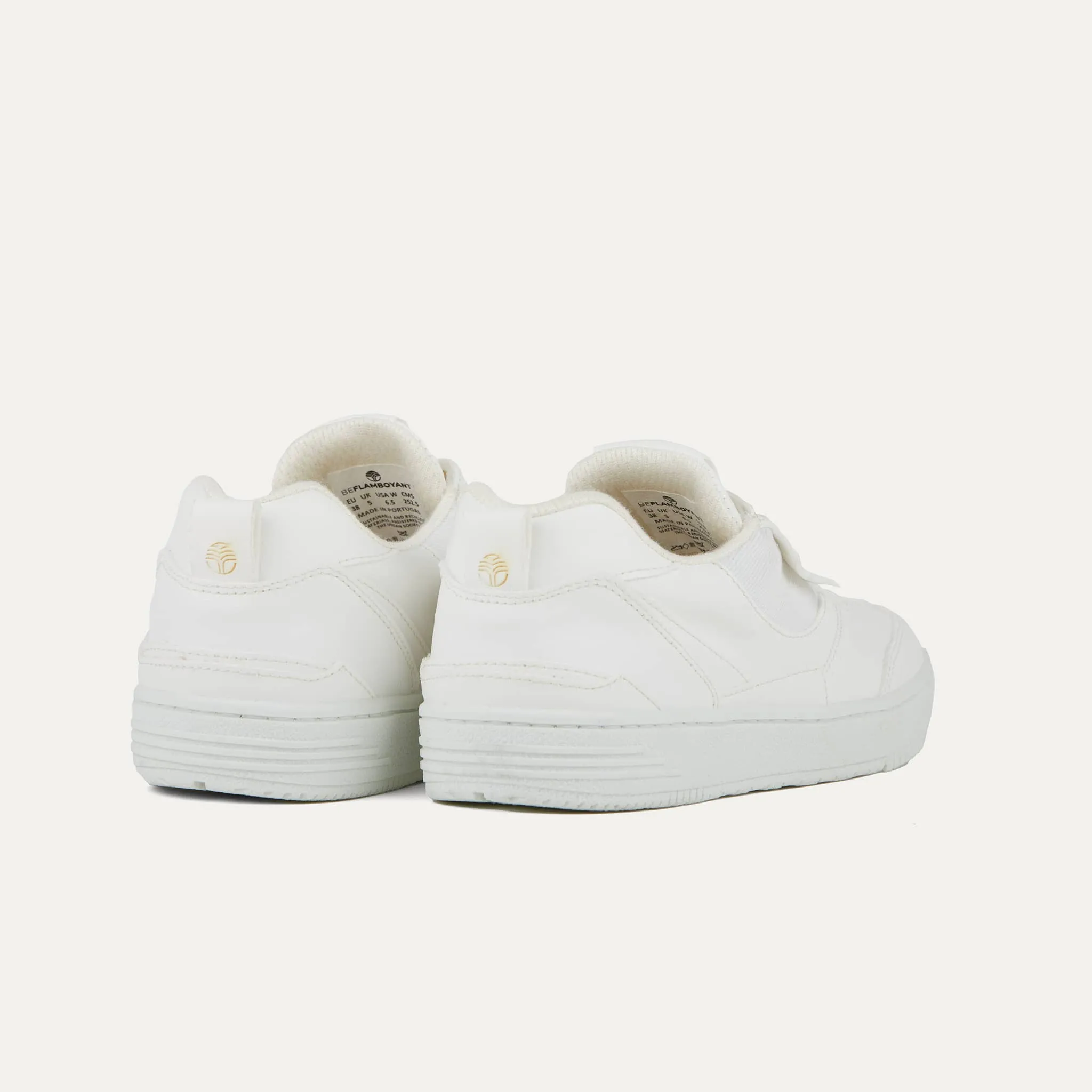 UX-68 Unisex Vegan Corn Leather Sneakers | White